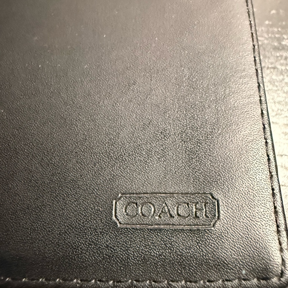Coach Black Canvas Wallet - Picture 5 of 6
